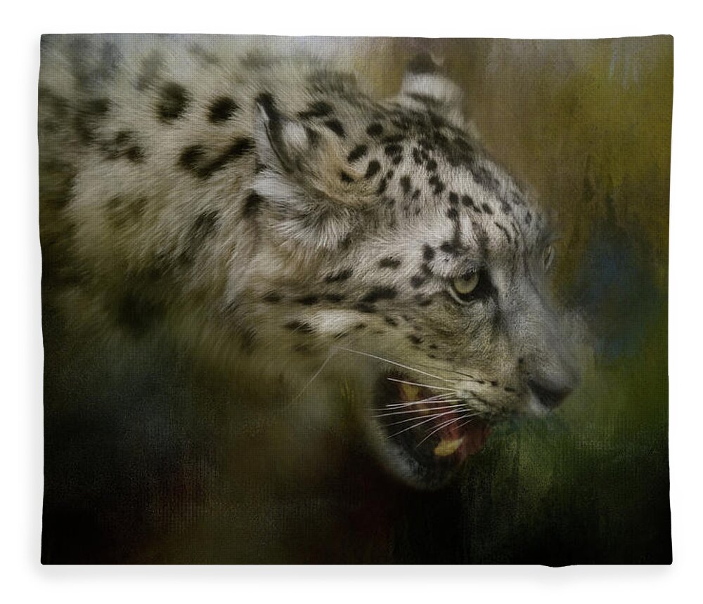 Jai Johnson Fleece Blanket featuring the photograph Out Of The Brush by Jai Johnson