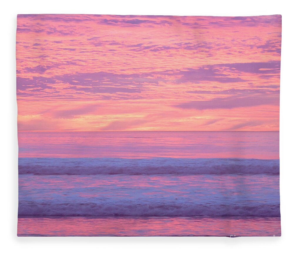 Sunset Fleece Blanket featuring the photograph Painted Sunset by Ana V Ramirez