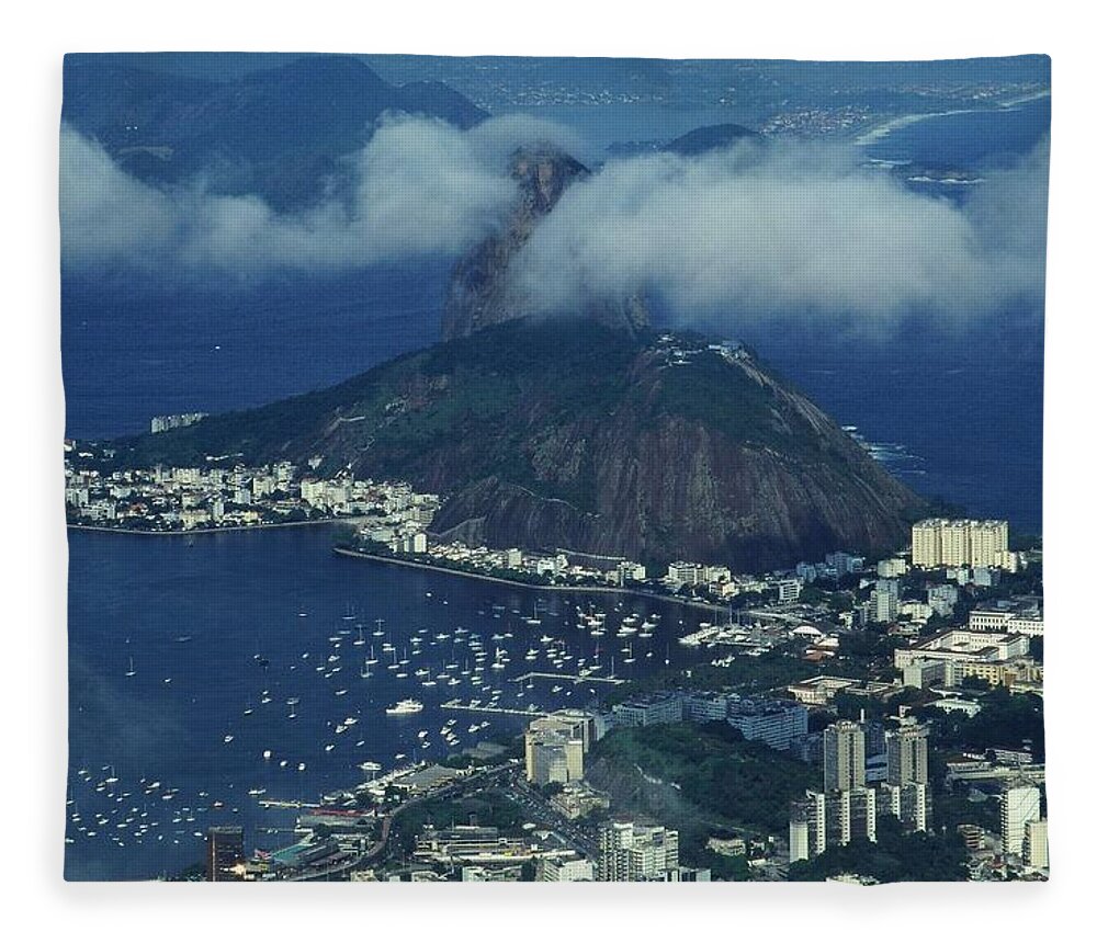 South America Fleece Blanket featuring the photograph Pan de Azucar - Rio de Janeiro by Juergen Weiss