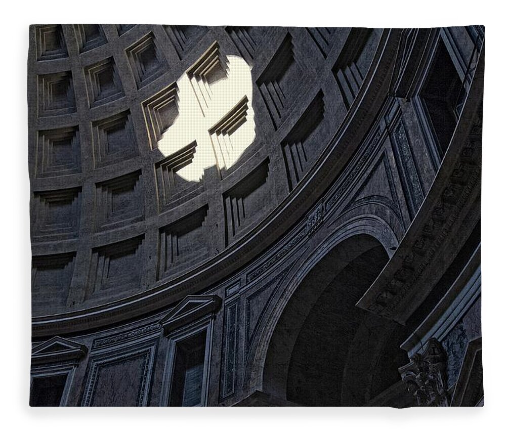 Italy Fleece Blanket featuring the photograph Pantheon Abstract III by Allan Van Gasbeck