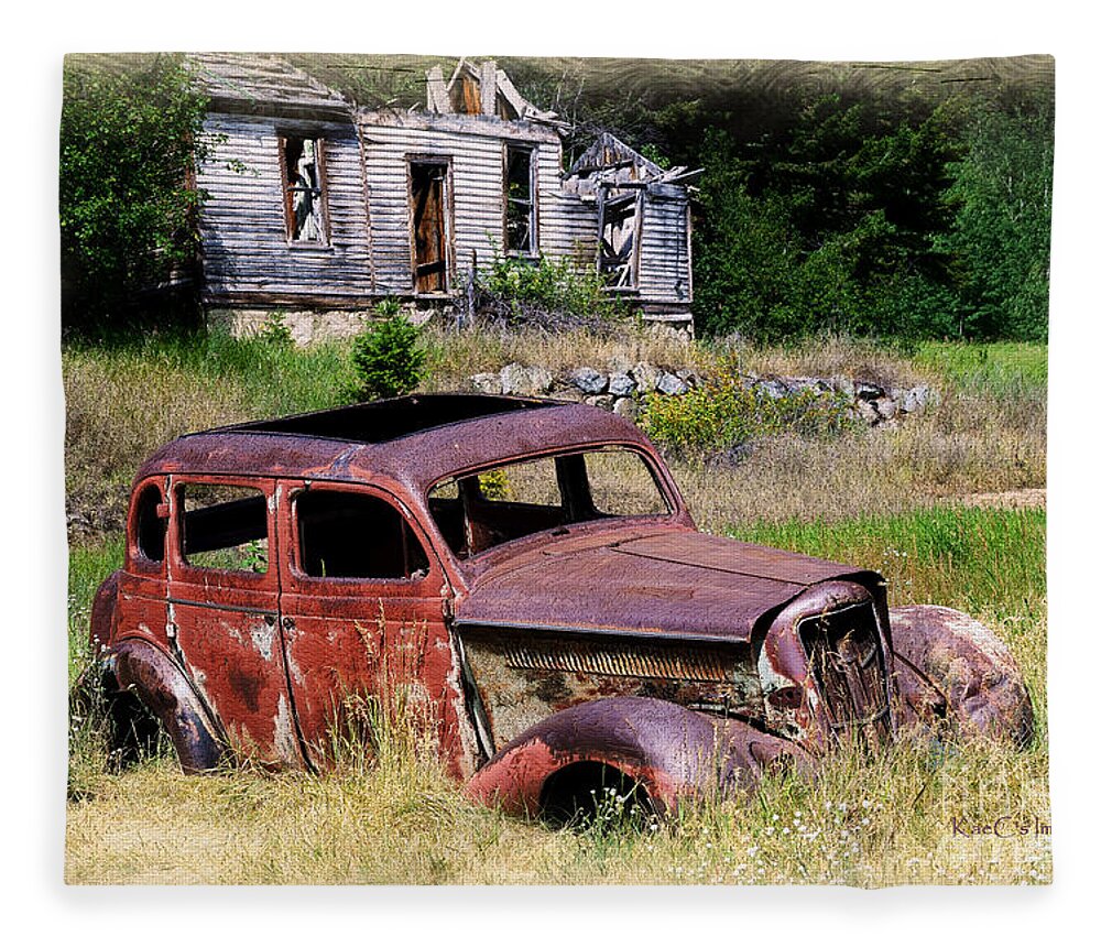 Old House Fleece Blanket featuring the photograph Past Their Prime by Kae Cheatham