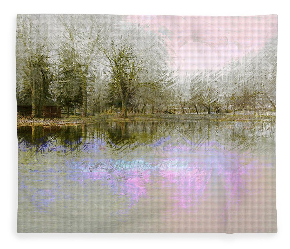 Landscape Fleece Blanket featuring the photograph Peaceful Serenity by Julie Lueders 