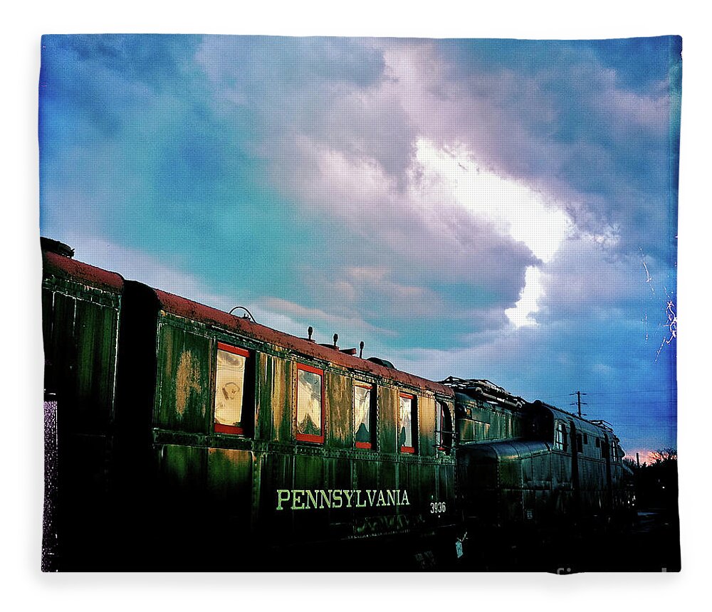 Train Fleece Blanket featuring the photograph Pennsylvania Train 3936 by Kevyn Bashore