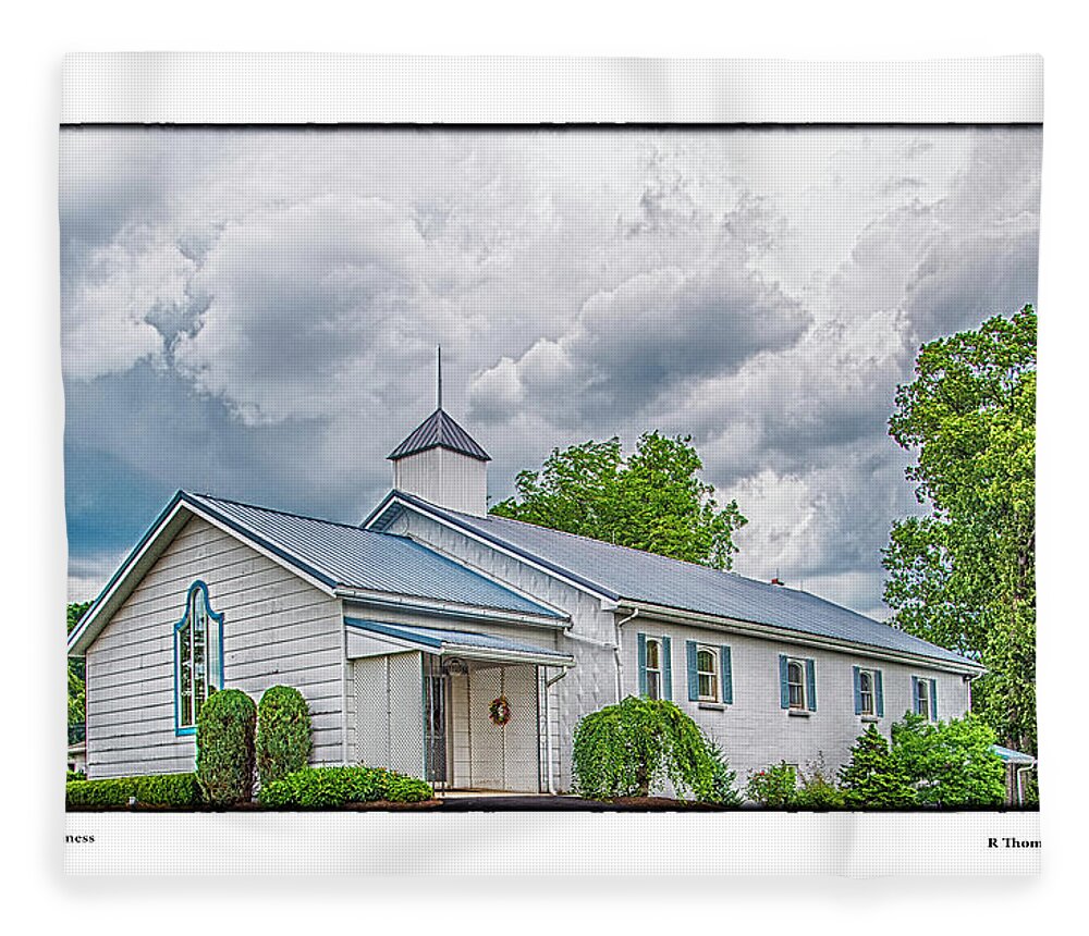 Church Fleece Blanket featuring the photograph Pilgrim Holiness by R Thomas Berner