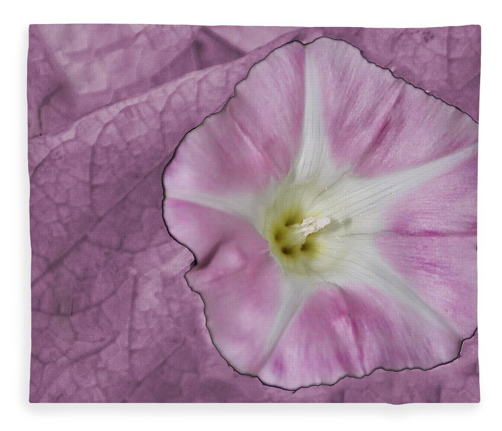 Flower Fleece Blanket featuring the photograph Pink Flower by David Yocum