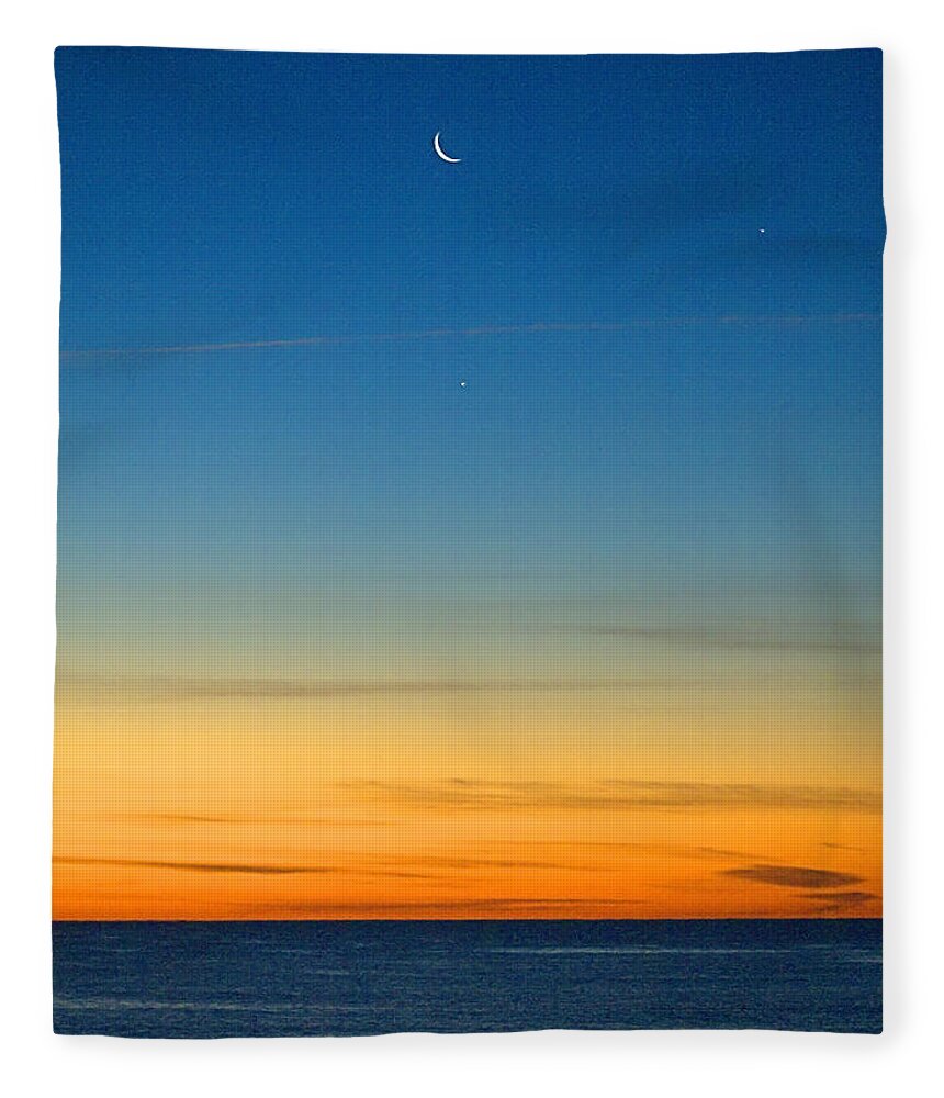 Mercury Fleece Blanket featuring the photograph Planets by Newwwman