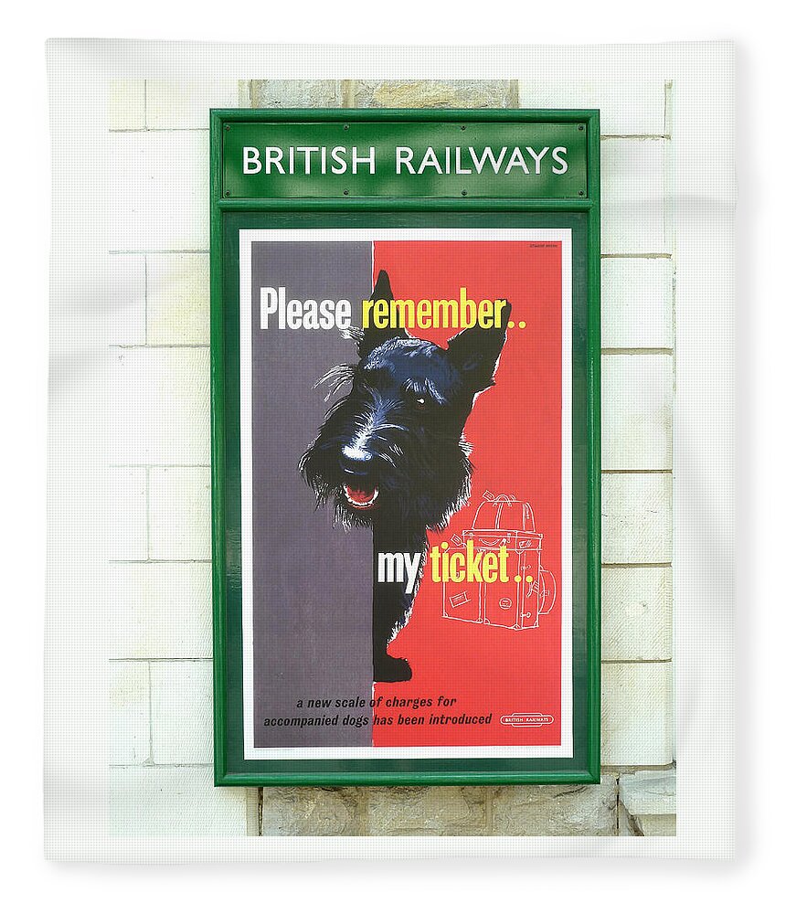 Ticket Fleece Blanket featuring the photograph Please remember my ticket by Gordon James