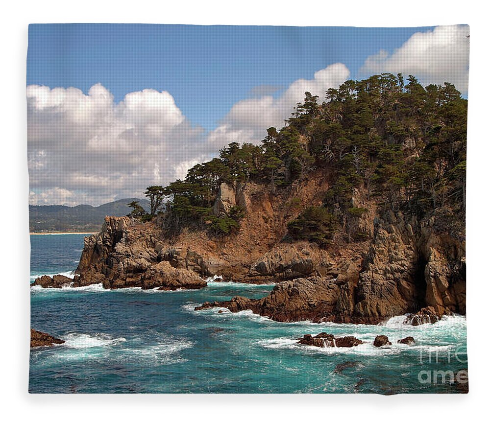 Point Lobos Fleece Blanket featuring the photograph Point Lobos by Charlene Mitchell
