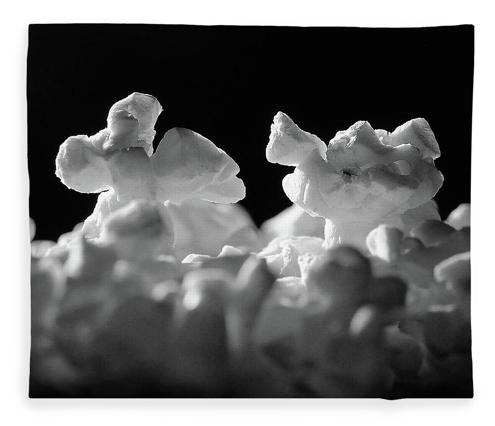 Popcorn Fleece Blanket featuring the photograph Popcorn Paso Doble by Ted Keller