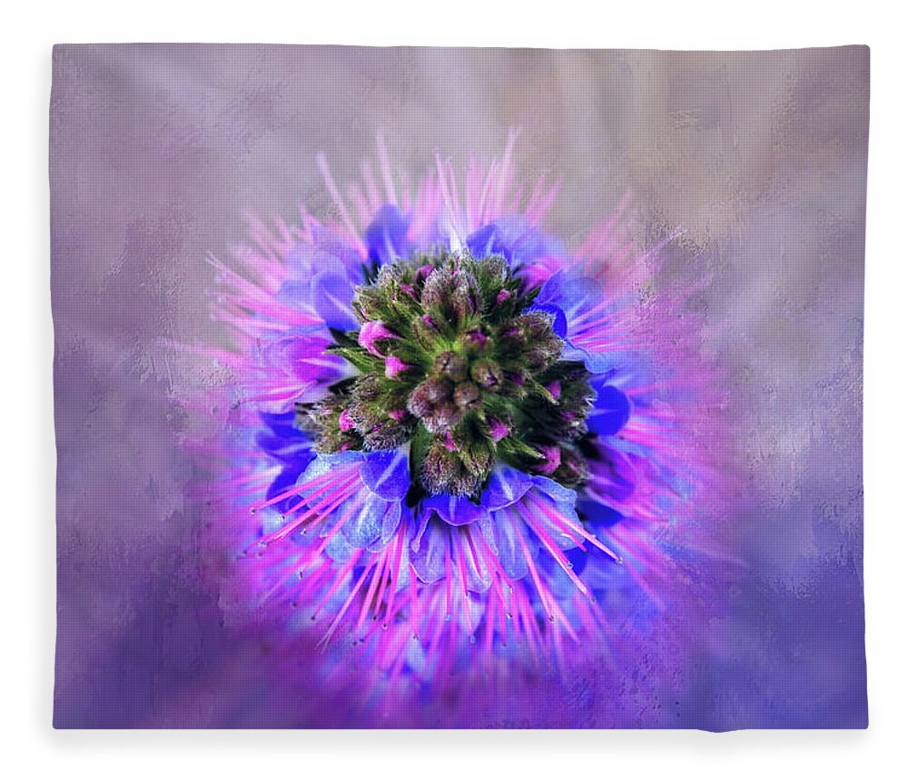 Photography Fleece Blanket featuring the digital art Pride of Madeira by Terry Davis