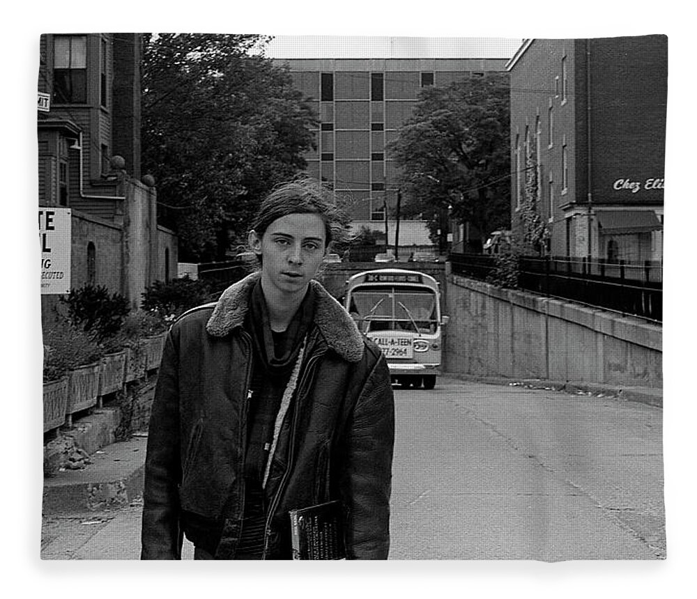 Providence Fleece Blanket featuring the photograph Private Tunnel, 1972 by Jeremy Butler