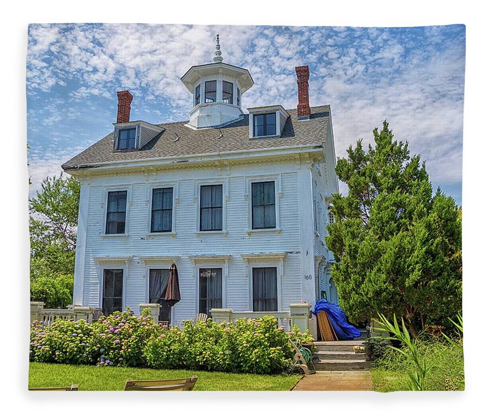 Provincetown Fleece Blanket featuring the photograph Provincetown Architectural Beauty by Marisa Geraghty Photography