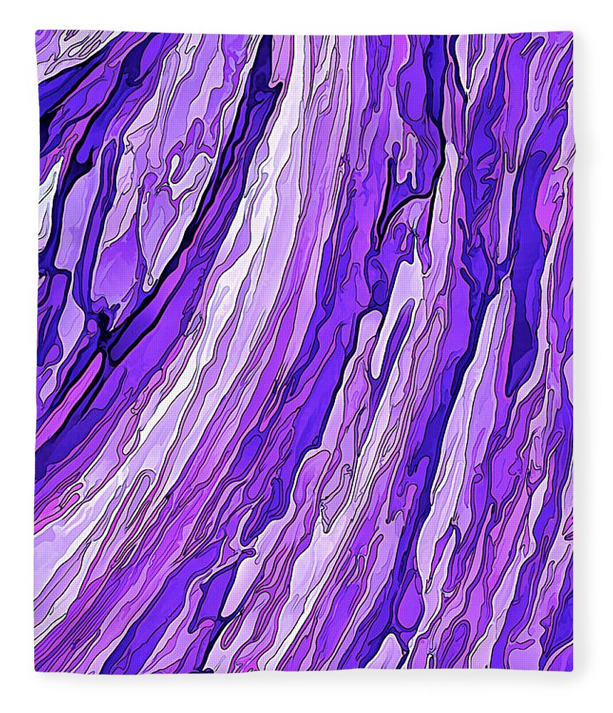 Nature Fleece Blanket featuring the digital art Purple Passion by ABeautifulSky Photography by Bill Caldwell