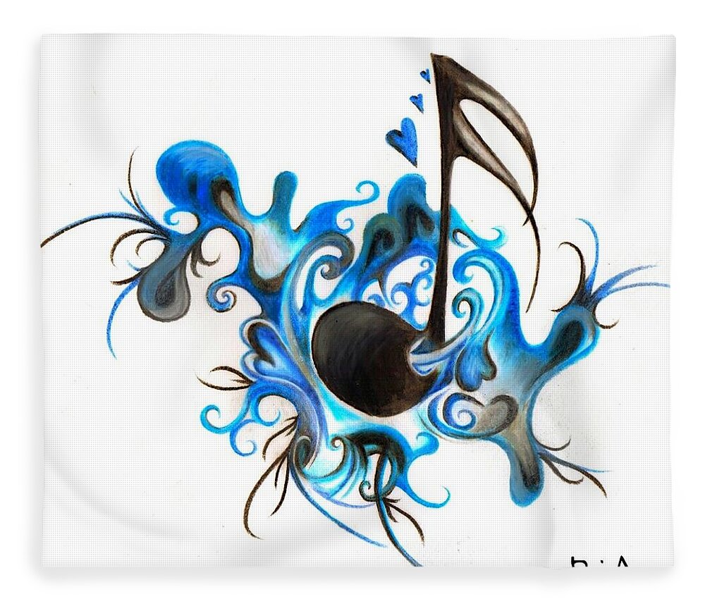  Music Fleece Blanket featuring the photograph Quenched by Music by Artist RiA