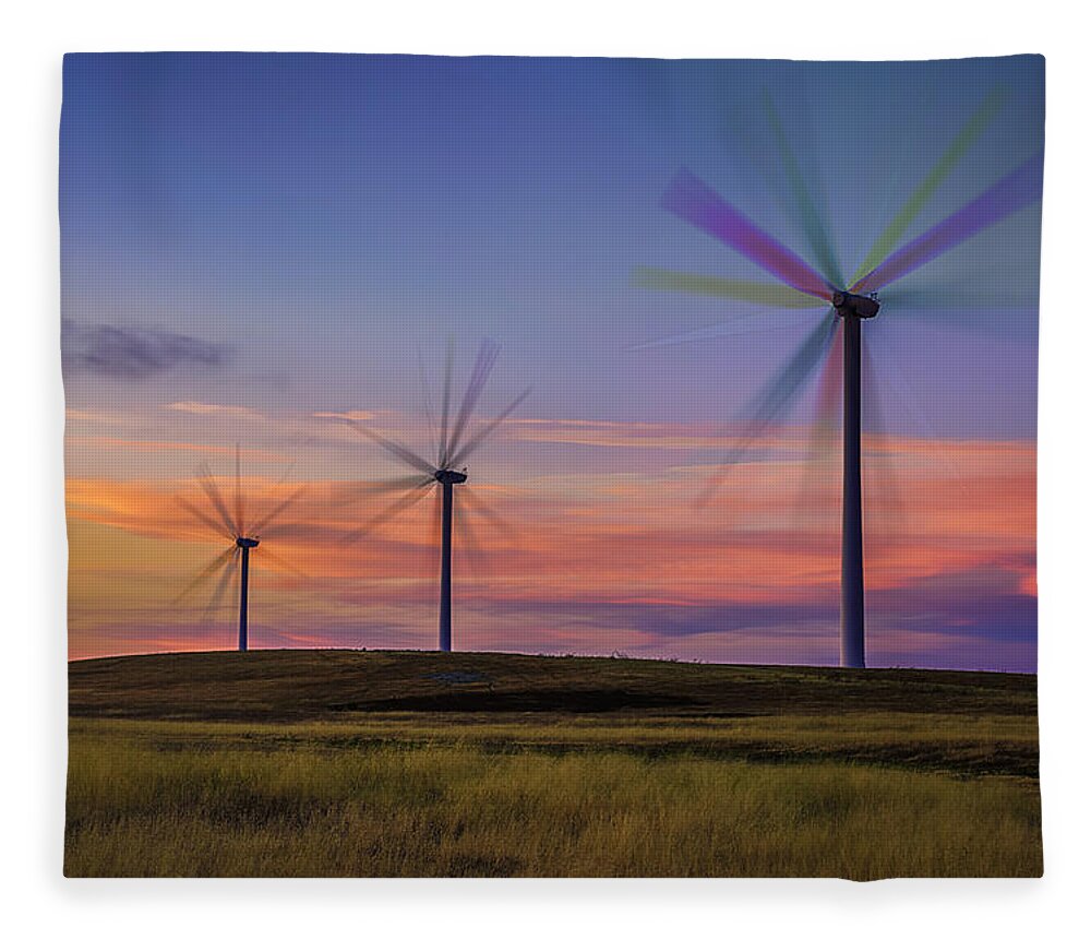 Anti-aging Fleece Blanket featuring the photograph Rainbow Fans by Don Hoekwater Photography