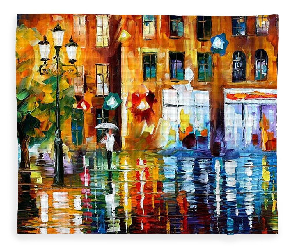 Rainy City - PALETTE KNIFE Oil Painting On Canvas By Leonid Afremov ...