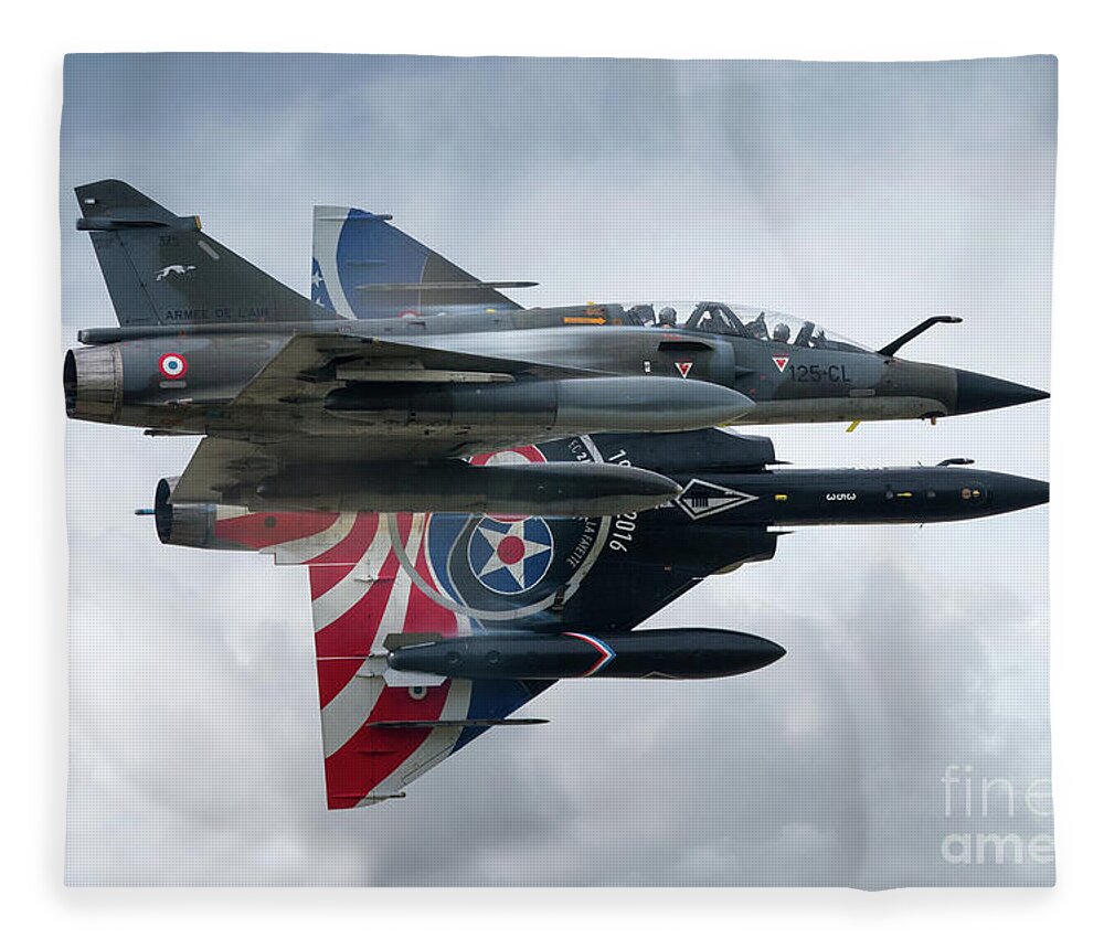 Ramex Delta Fleece Blanket featuring the digital art Ramex Farewell by Airpower Art