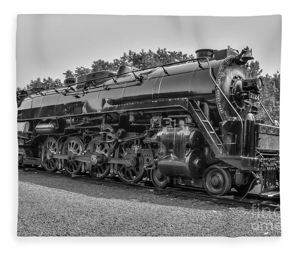 Trains Fleece Blanket featuring the photograph Reading 2124 by Anthony Sacco