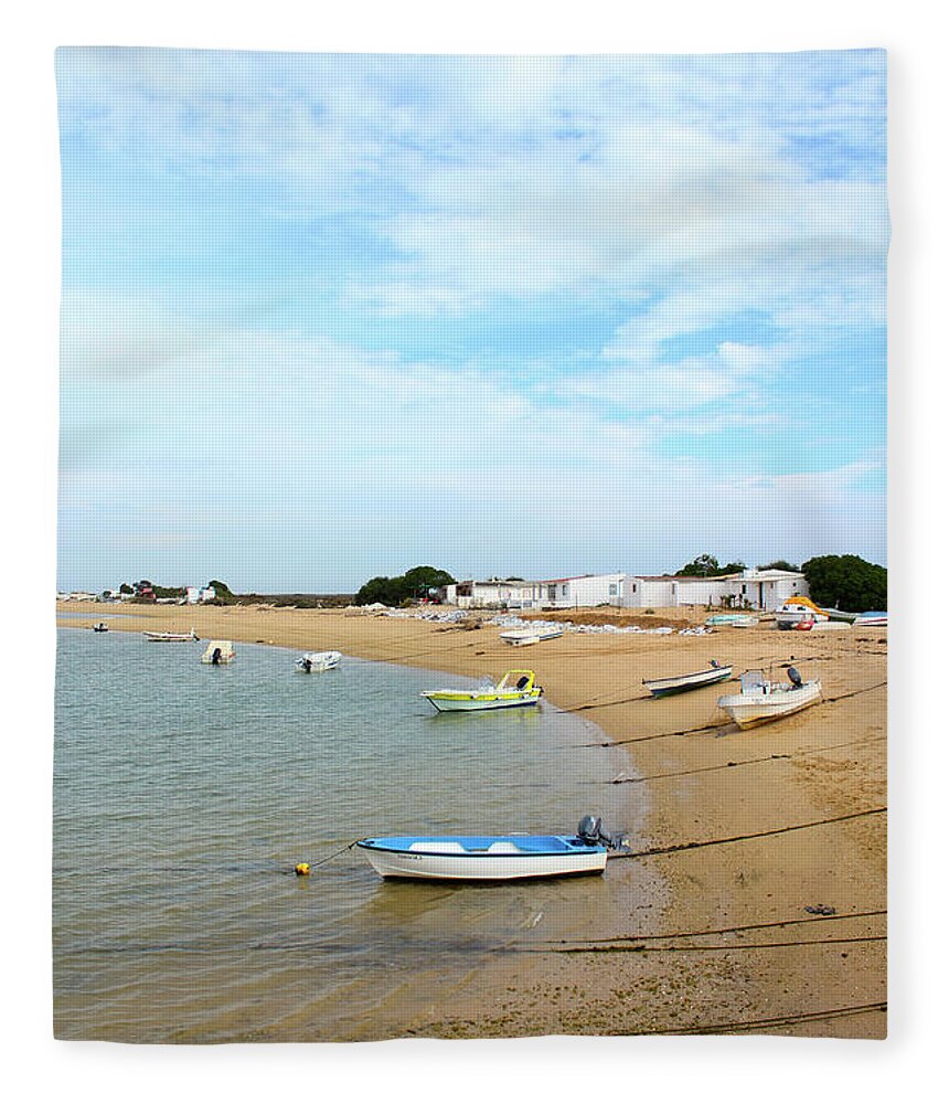 Fishermans Island Fleece Blanket featuring the photograph Ready When You Are by Eddie Barron