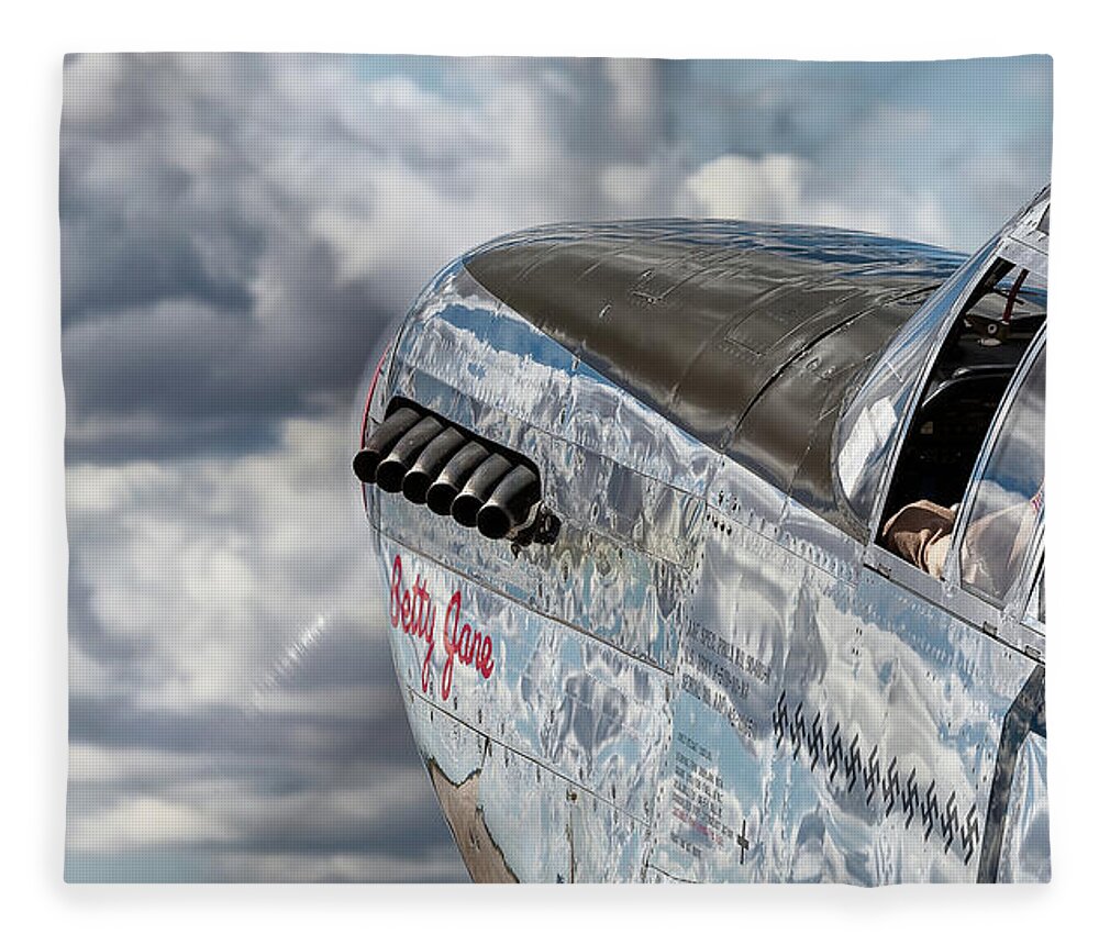 Aeroplane Fleece Blanket featuring the photograph Reflections Color by Jay Beckman