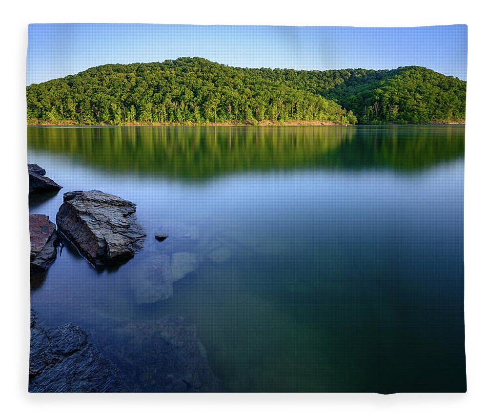 East Fleece Blanket featuring the photograph Reflections Of Tranquility by Michael Scott
