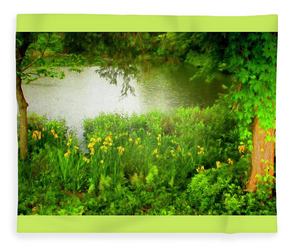 Springtime Fleece Blanket featuring the photograph Remembering Springtime by Ola Allen