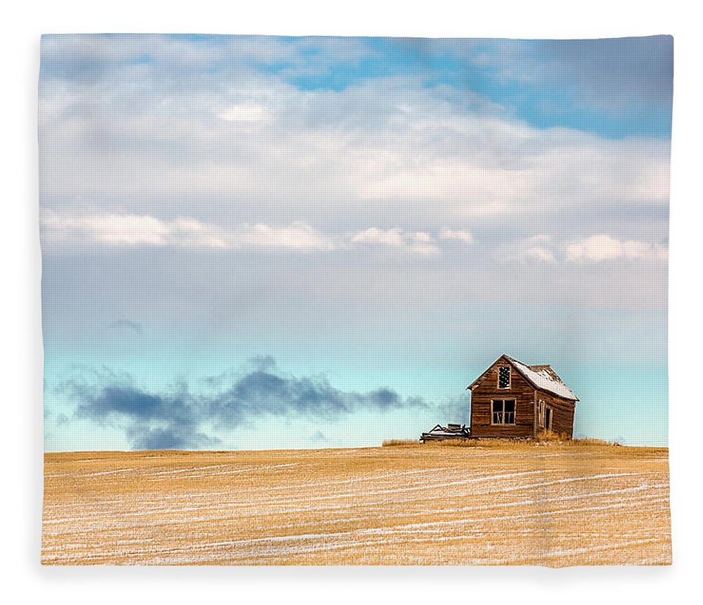 Old Fleece Blanket featuring the photograph Remnants of the Past by Todd Klassy