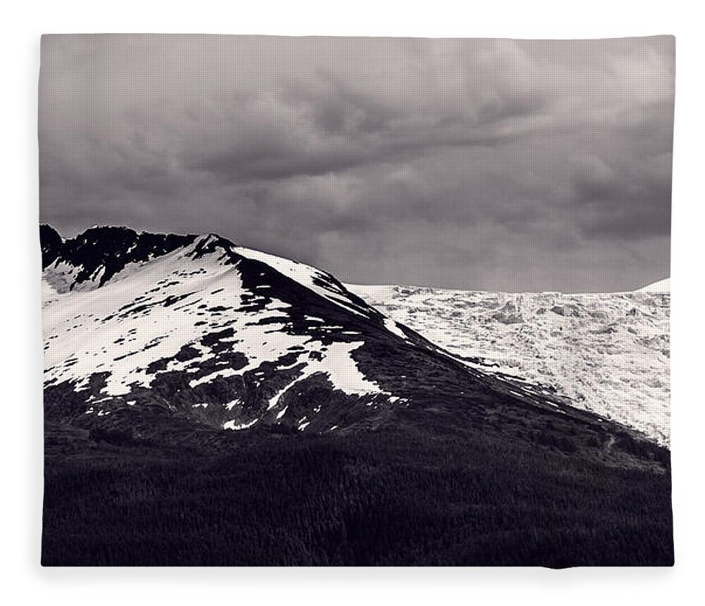 Black And White Fleece Blanket featuring the photograph Ridgeline by Jason Roberts
