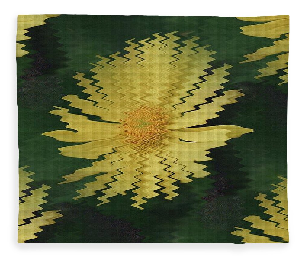Daisies Fleece Blanket featuring the photograph Rippling Daisies by Jeff Swan