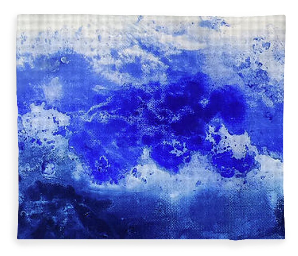 Impressionist Fleece Blanket featuring the painting Riptide by Terry R MacDonald
