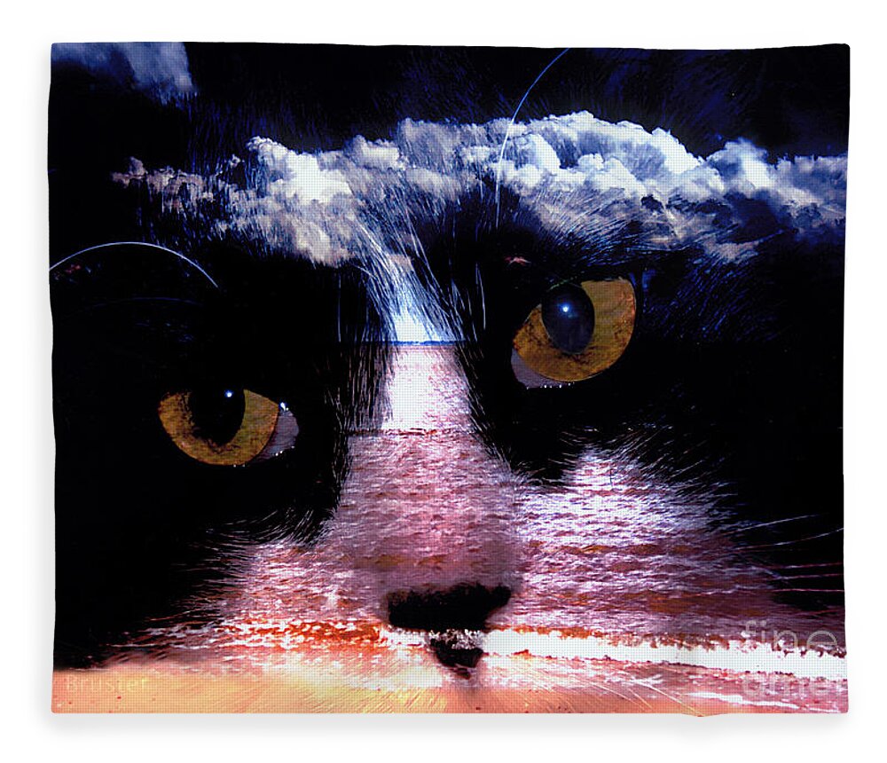 Clay Fleece Blanket featuring the photograph Sandy Paws by Clayton Bruster