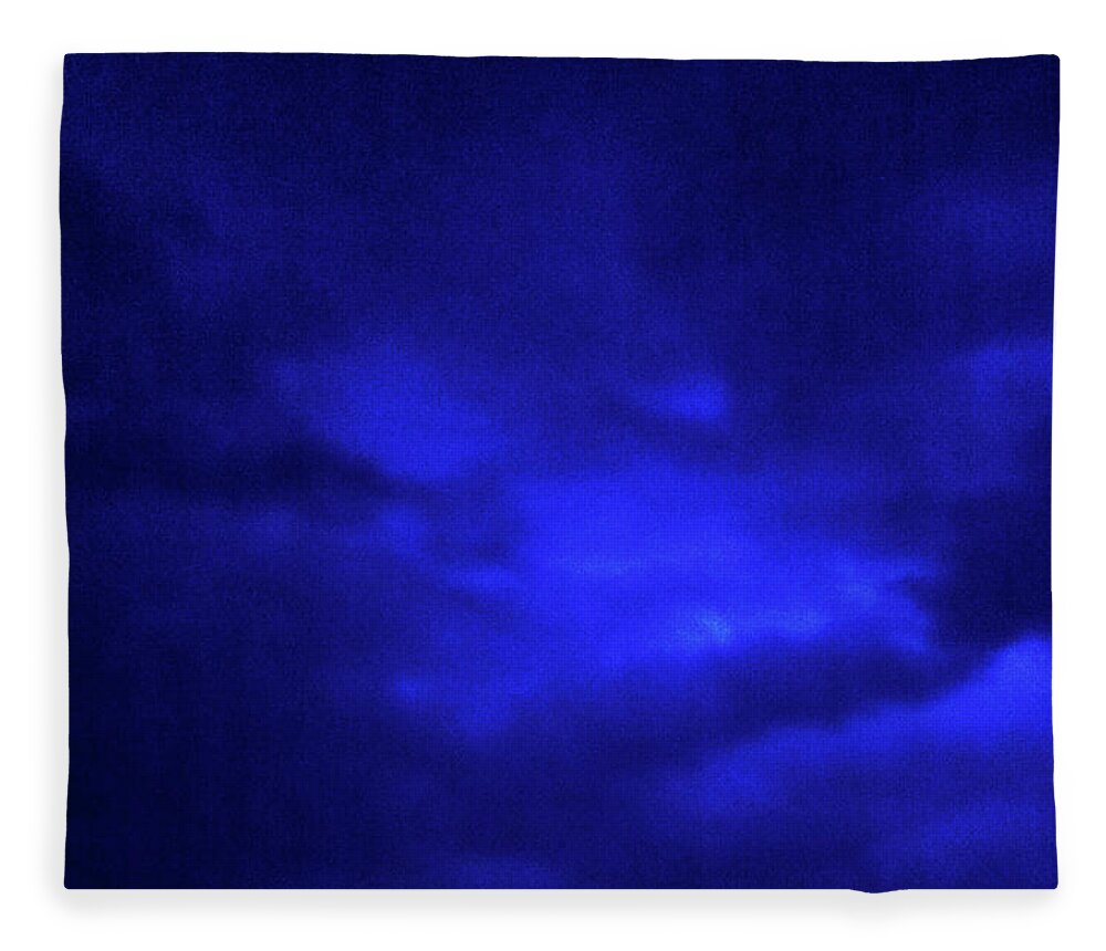 Sky Fleece Blanket featuring the photograph Sapphire Sky by Kathy Corday