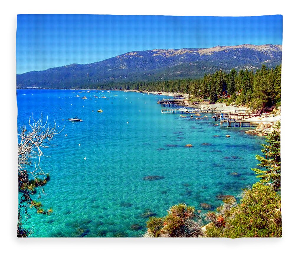 Lake Tahoe Fleece Blanket featuring the photograph Scenic Lake Tahoe by Randy Wehner