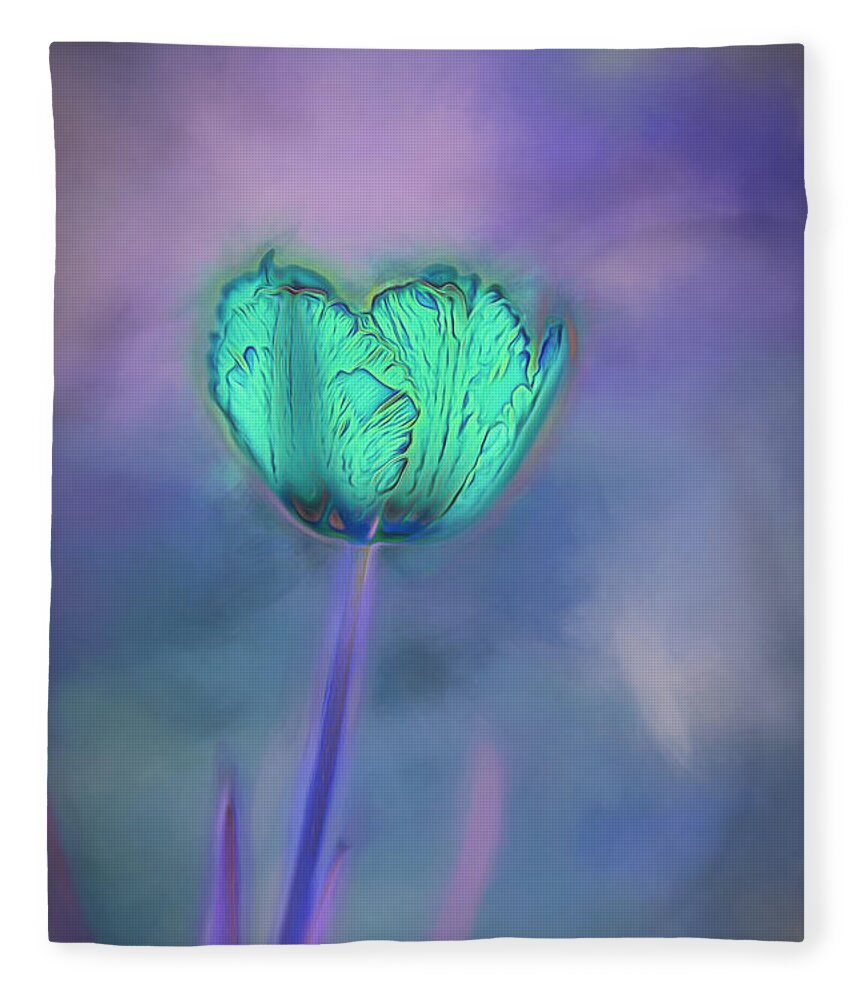 Art Fleece Blanket featuring the photograph Shades Of Jade by Bill and Linda Tiepelman