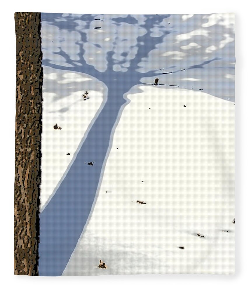 Shadow Fleece Blanket featuring the photograph Shadow by Julie Lueders 