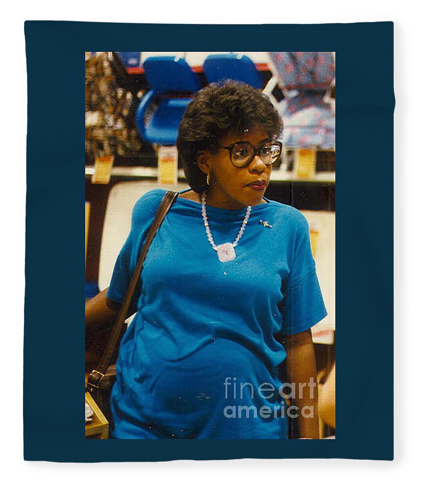 Angela Fleece Blanket featuring the photograph Shopping for Baby Joshua by Angela L Walker