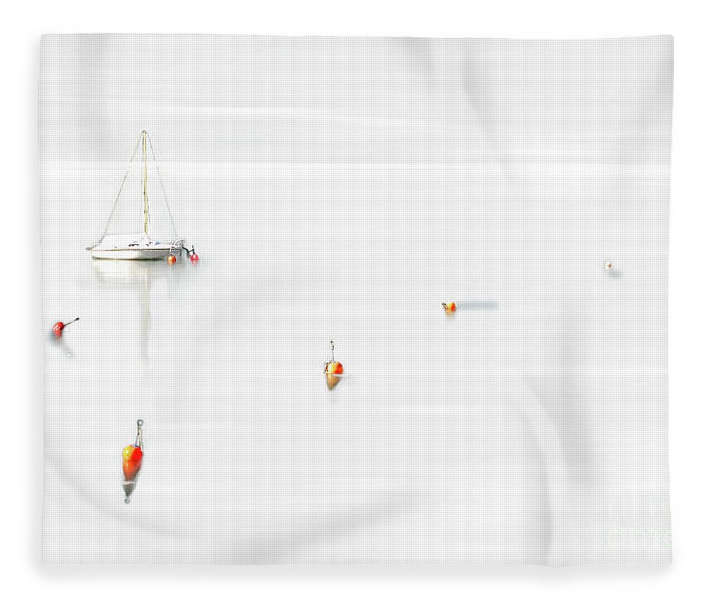 Sailing Fleece Blanket featuring the photograph Silent Sailing by Hannes Cmarits