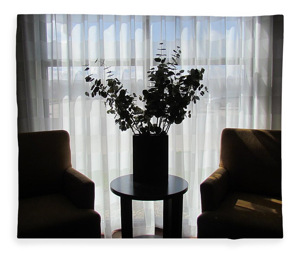 Photograph Fleece Blanket featuring the photograph Silhouette Nook by Delynn Addams