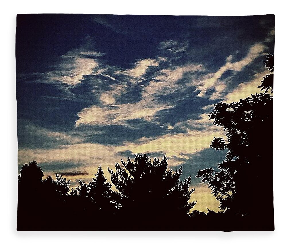 Sky Fleece Blanket featuring the photograph Sky by Frank J Casella