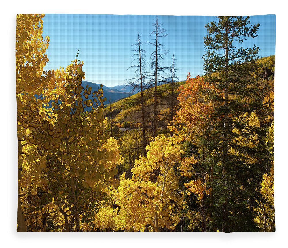 Slumgullion Pass Fleece Blanket featuring the photograph Slumgullion Pass Autumn Landscape by Cascade Colors