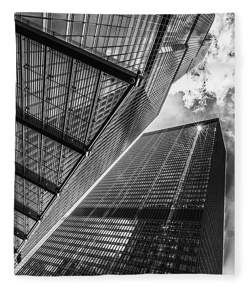 Chicago Fleece Blanket featuring the photograph Soaring by Lev Kaytsner