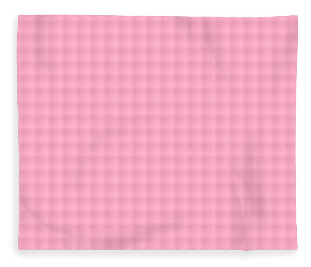 Solid Fleece Blanket featuring the digital art Solid Plain Pink by Delynn Addams