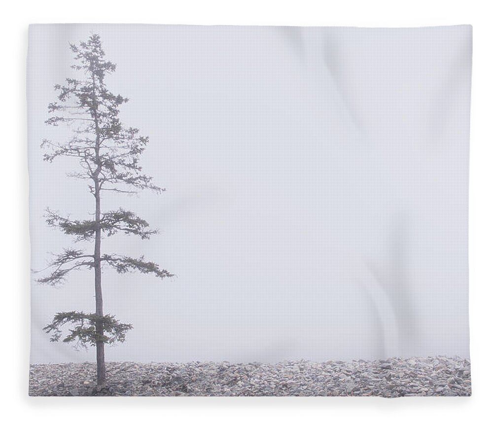 Tree Fleece Blanket featuring the photograph Solitary by Holly Ross