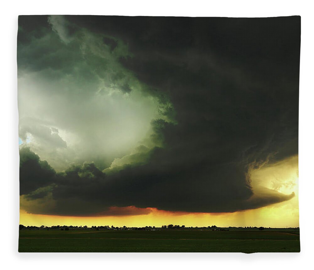 Something Fleece Blanket featuring the photograph Something Wicked This Way Comes by Brian Gustafson