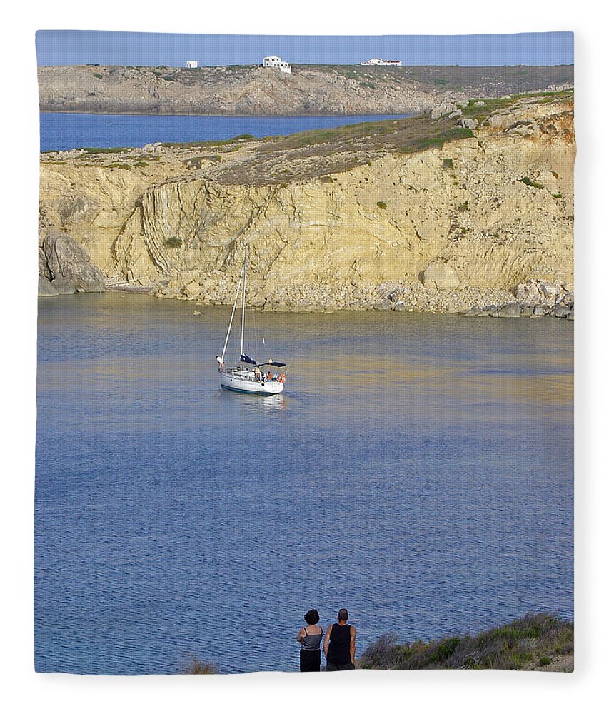 Europe Fleece Blanket featuring the photograph Son Parc - Coves by Rod Johnson