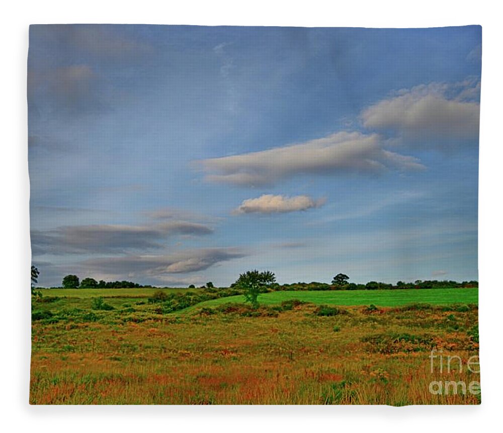 Landscape Fleece Blanket featuring the photograph Southbury by Dani McEvoy