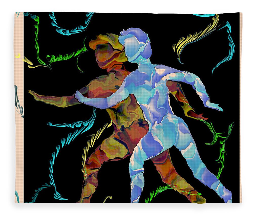 Digital Art Fleece Blanket featuring the digital art Spirit Chasers by Kae Cheatham