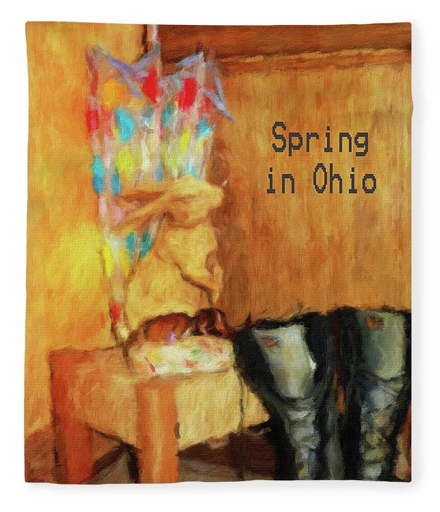 Spring Fleece Blanket featuring the photograph Spring in Ohio by Diane Lindon Coy