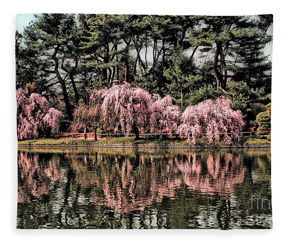 Landscape Fleece Blanket featuring the photograph Spring Reflections by Onedayoneimage Photography