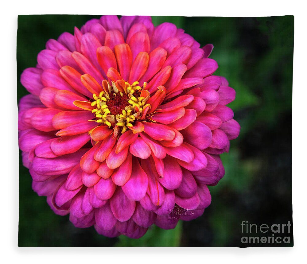 Green Fleece Blanket featuring the photograph Spring Surprise by David Millenheft